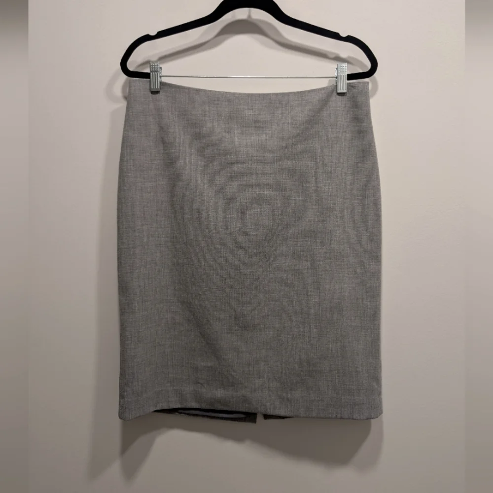 Talbots Light Gray Grey Pencil Skirt Career Office Business Workwear Size 12